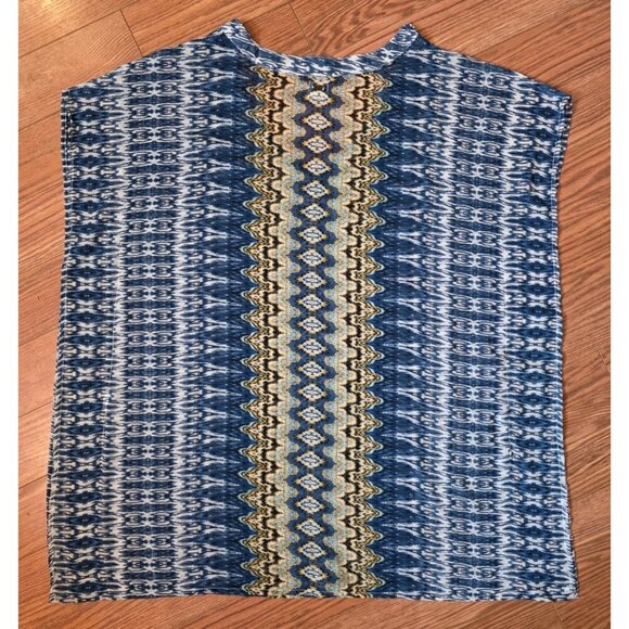 O'Neill Womens Swim Cover Up Sz M Blue Multi Bali Print Sheer Boho‎ - Picture 9 of 12